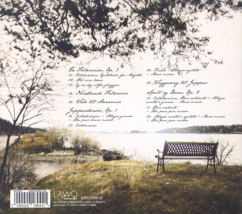 Johannes Midelfart Rivertz (1908 - 1988) "Spill Og Dans", piano works / Rune Alver, piano - Back Cover