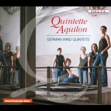 German Wind Quintets; Eisler, Hindemeth, Klughardt, Stockhausen / Aquilon Quintet