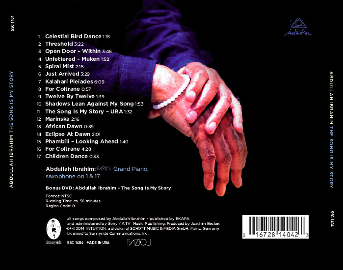 Abdullah Ibrahim: The Song is My Story back cover